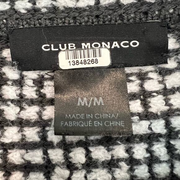 Club Monaco Women's Wool Alpaca Sweater Grey Blue Turtleneck Size Medium - Picture 4 of 8